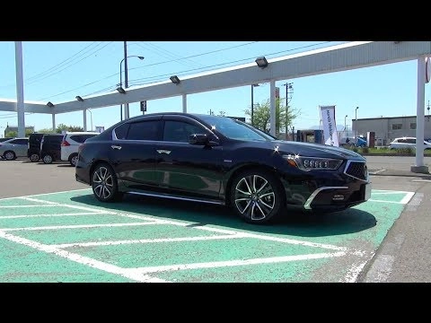 HONDA LEGEND 2018, Гибрид, AWD. Обзор экстерьера и интерьера.