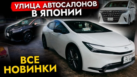 Улица автосалонов в Японии❗ Новинки от Toyota | Топовый Alphard | Новый Crown | Toyota Prius 2023