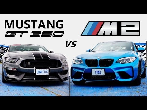 ford mustang shelby gt350 vs bmw m2 -track review // one track mind ep. 4